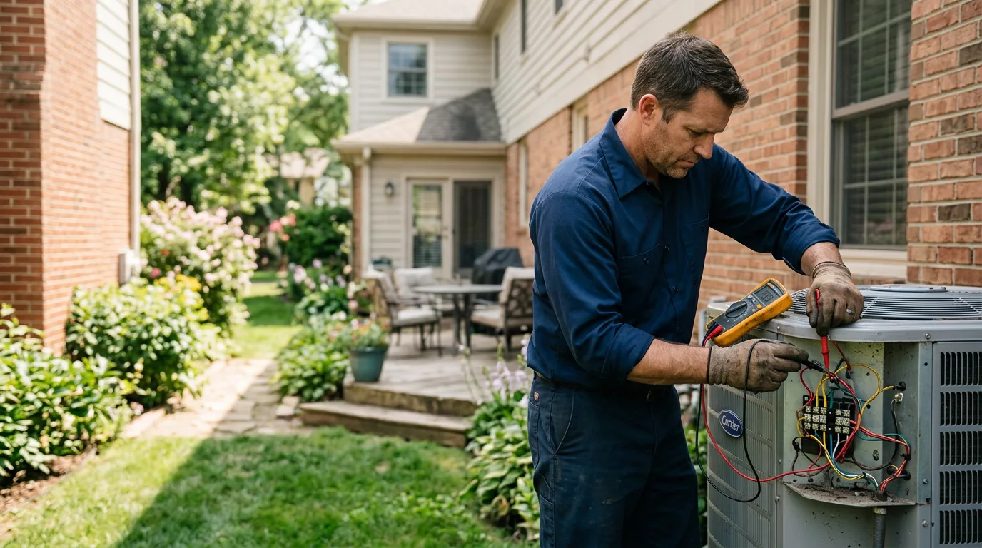 HVAC technician working near La Canada Flintridge, CA